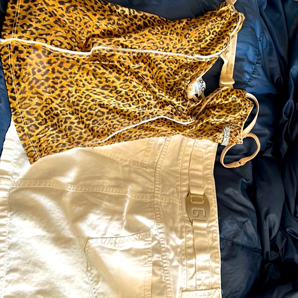 D & G Bustier - animal print